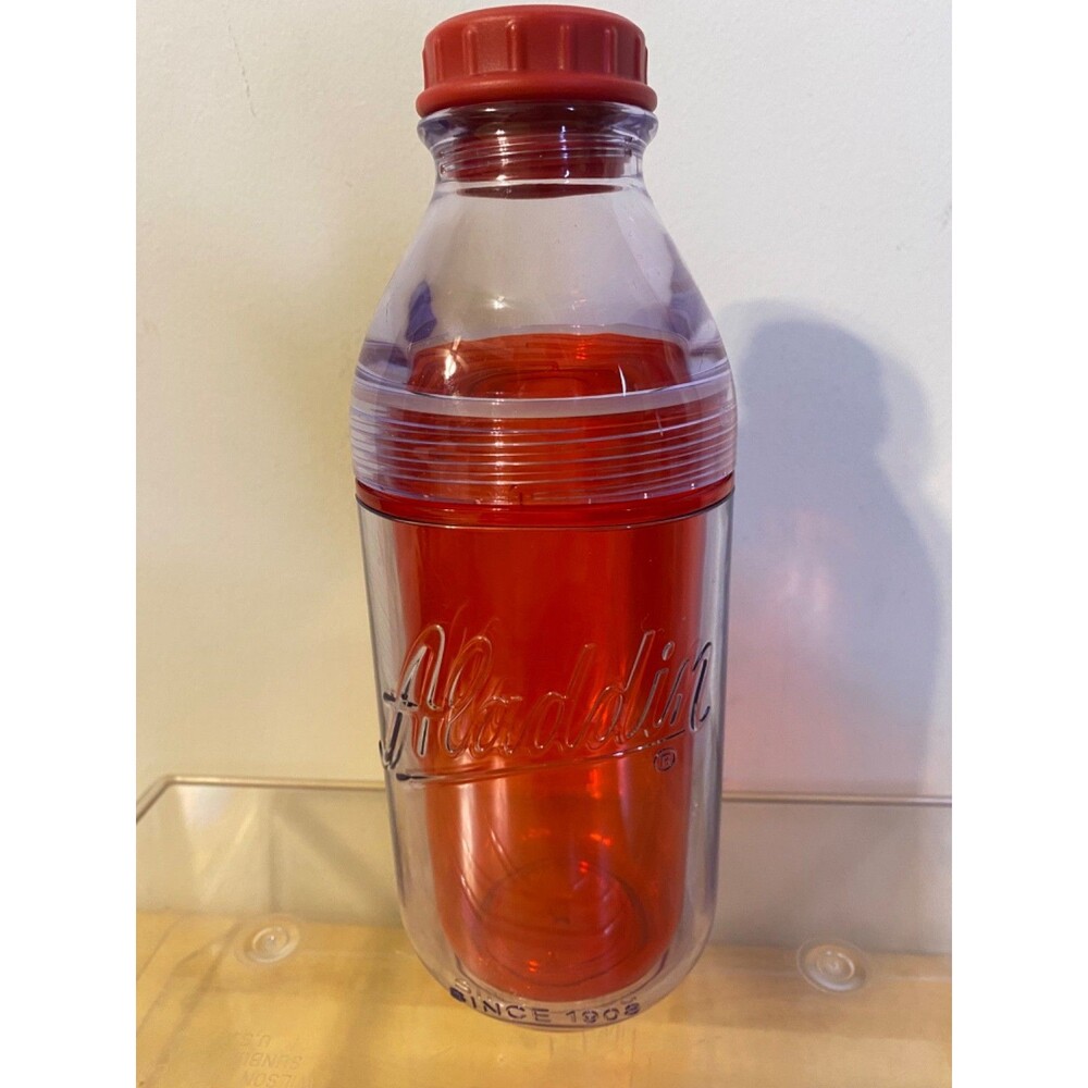 Aladdin 2 Way Lid Milk Bottle Water Tumbler With Lid No Straw 16oz
